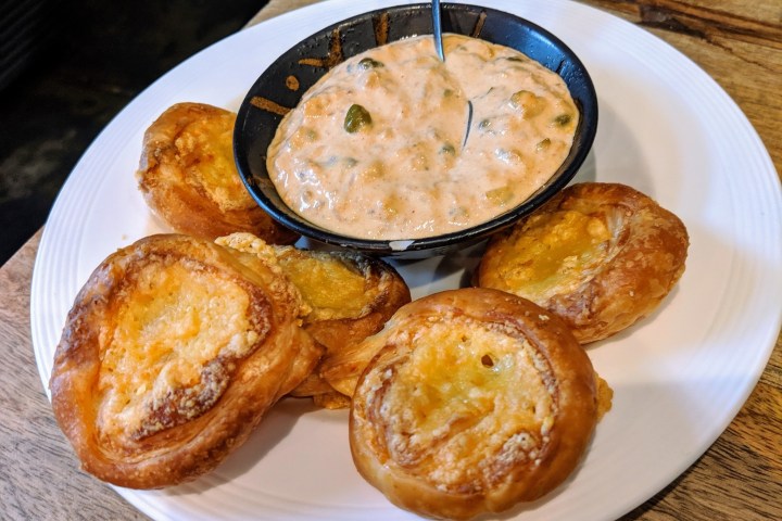 a plate of food on a table