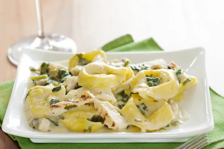 a tray of food on a plate