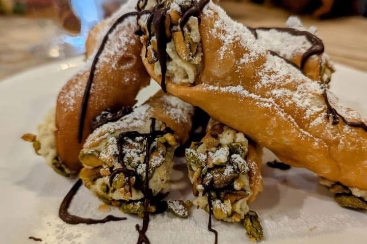 a piece of cake on a plate