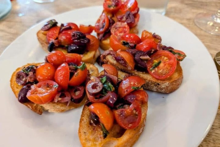 a plate of food on a table