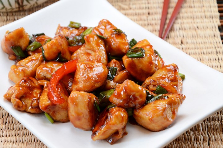 a plate of food on a table