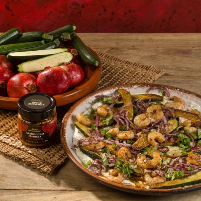 a plate of food on a table