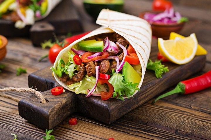 a close up of food on a table