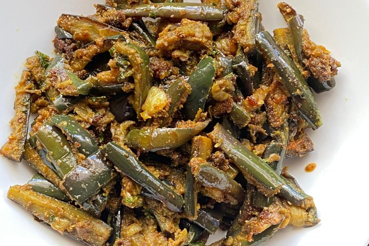 a plate of food on a table